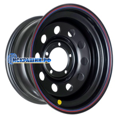 Off-Road Wheels 8x16/5x139,7 ET15 D110 УАЗ Х (треуг. мелкий) Черный (с увелич.полкой)