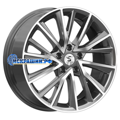 Premium Series 7,5x18/5x108 ET47 D60,1 КР010 (Tiggo 8 Pro) Diamond Gloss Graphite