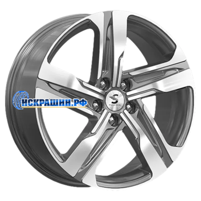 Premium Series 7,5x19/5x114,3 ET50 D67,1 КР004 (Sportage) Diamond Gloss Graphite