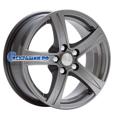 SKAD 6,5x15/5x100 ET35 D57,1 Sakura (КЛ146) Графит
