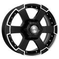 K&K 7x16/6x139,7 ET38 D92,5 M56 (КС593) Алмаз черный