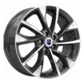 K&K 7x17/5x112 ET50 D66,6 Роквуд (КС900) Алмаз черный