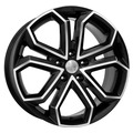 K&K 8,5x19/5x130 ET38 D84,1 Пандора (КС466) Алмаз черный