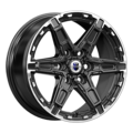 K&K 8x18/6x139,7 ET36 D100,1 Дистрикт (КС1159) черный бриллиант
