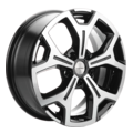 Khomen Wheels 6,5x17/5x114,3 ET37 D66,5 KHW1710 (Jolion) Black-FP