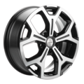 Khomen Wheels 6,5x17/5x120 ET60 D65,1 KHW1710(2) (VW Multivan) Black-FP
