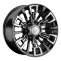 LS 8x17/6x139,7 ET-15 D106,1 1363 BKF (конус, Колпак+лого)