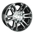 LS 8x17/6x139,7 ET25 D106,1 558 BKF (конус, Колпак+лого)