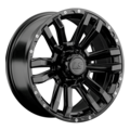 LS 9x18/6x139,7 ET15 D106,1 1339 BK (конус, Колпак+лого)