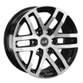 LS 9x18/6x139,7 ET25 D106,1 1279 BKF (конус, Колпак+лого)