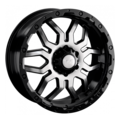 LS 9x20/6x139,7 ET20 D100,1 1285 BKF (конус, Колпак+лого)