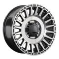 LS FlowForming 8x17/6x139,7 ET36 D100,1 RC95 BKSF (конус, Колпак+лого)