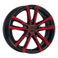 MAK 7x17/5x114,3 ET40 D76 Milano Black Red Face