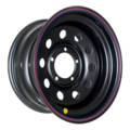 Off-Road Wheels 8x16/5x139,7 ET15 D110 УАЗ Х (треуг. мелкий) Черный (с увелич.полкой)