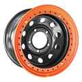 Off-Road Wheels 8x16/5x150 ET-3 D113 Тойота Ленд Крузер 100 Черный с бедлоком (оранжевый)